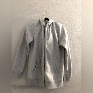 Great cotton zip up with hoodie size medium